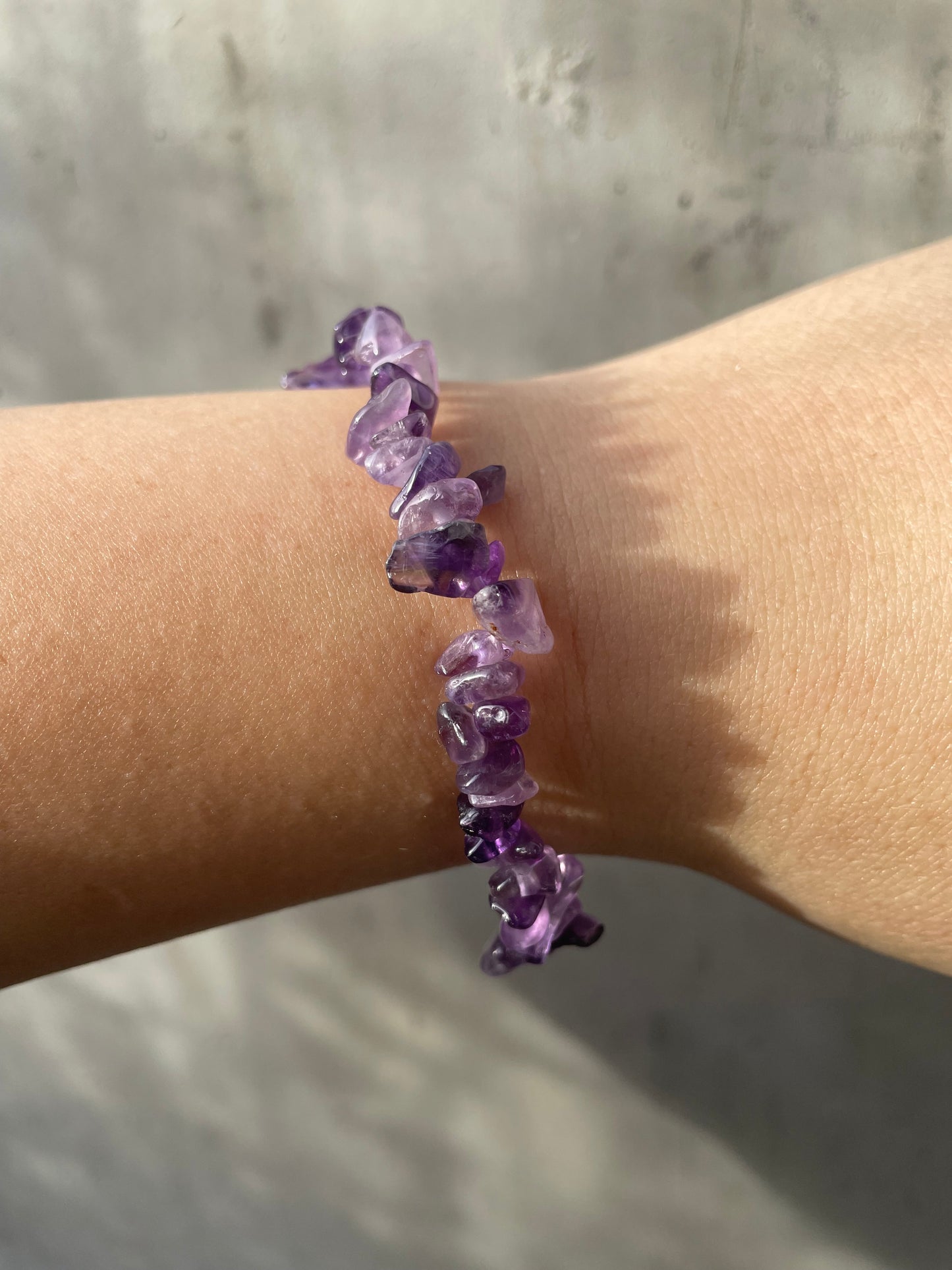 Amethyst Splitterarmband, Kristall Schmuck, Armband, Perlenarmband
