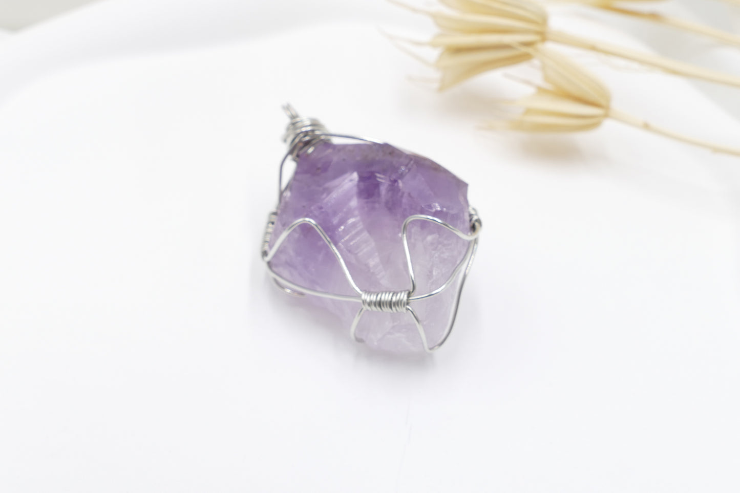 Naturbelassenes Amethyst Kristall Anhänger