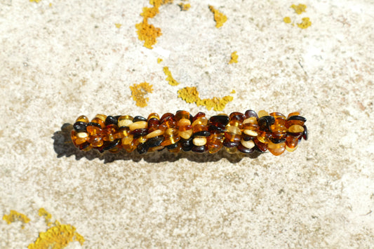 Haarspange mit Bernstein aus der Ostsee