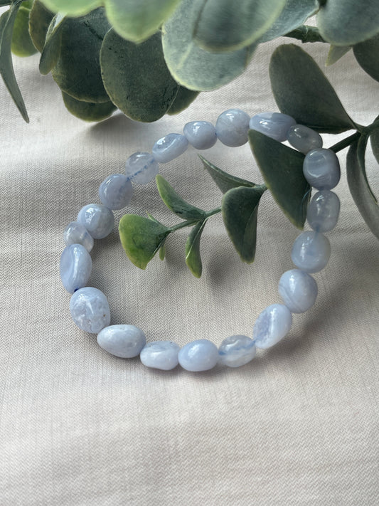 Chalcedon dehnbares Armband