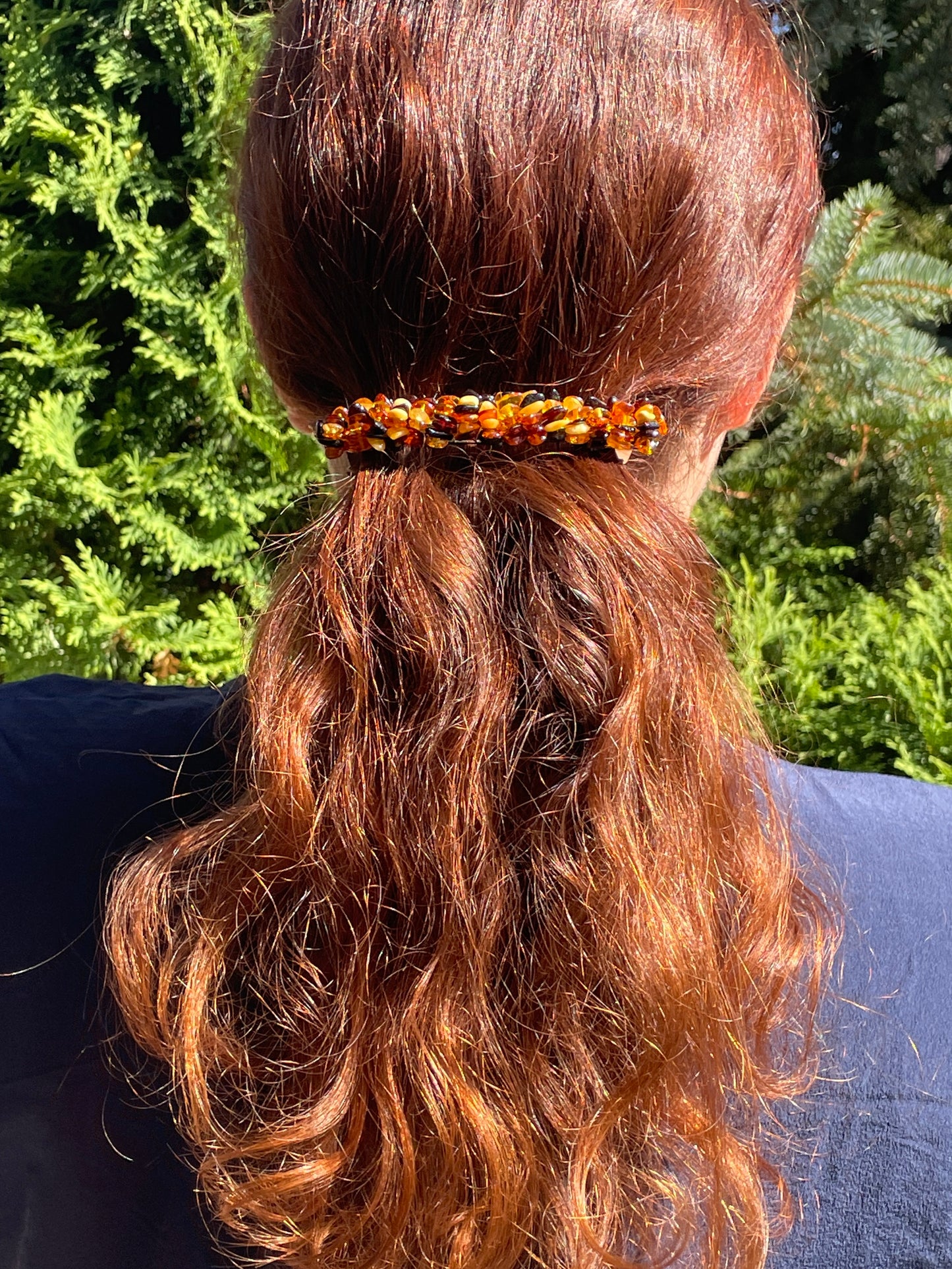 Haarspange mit Bernstein aus der Ostsee