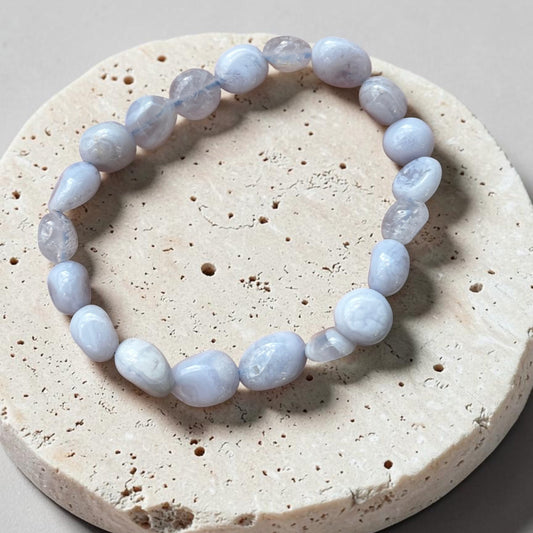 Chalcedon dehnbares Armband