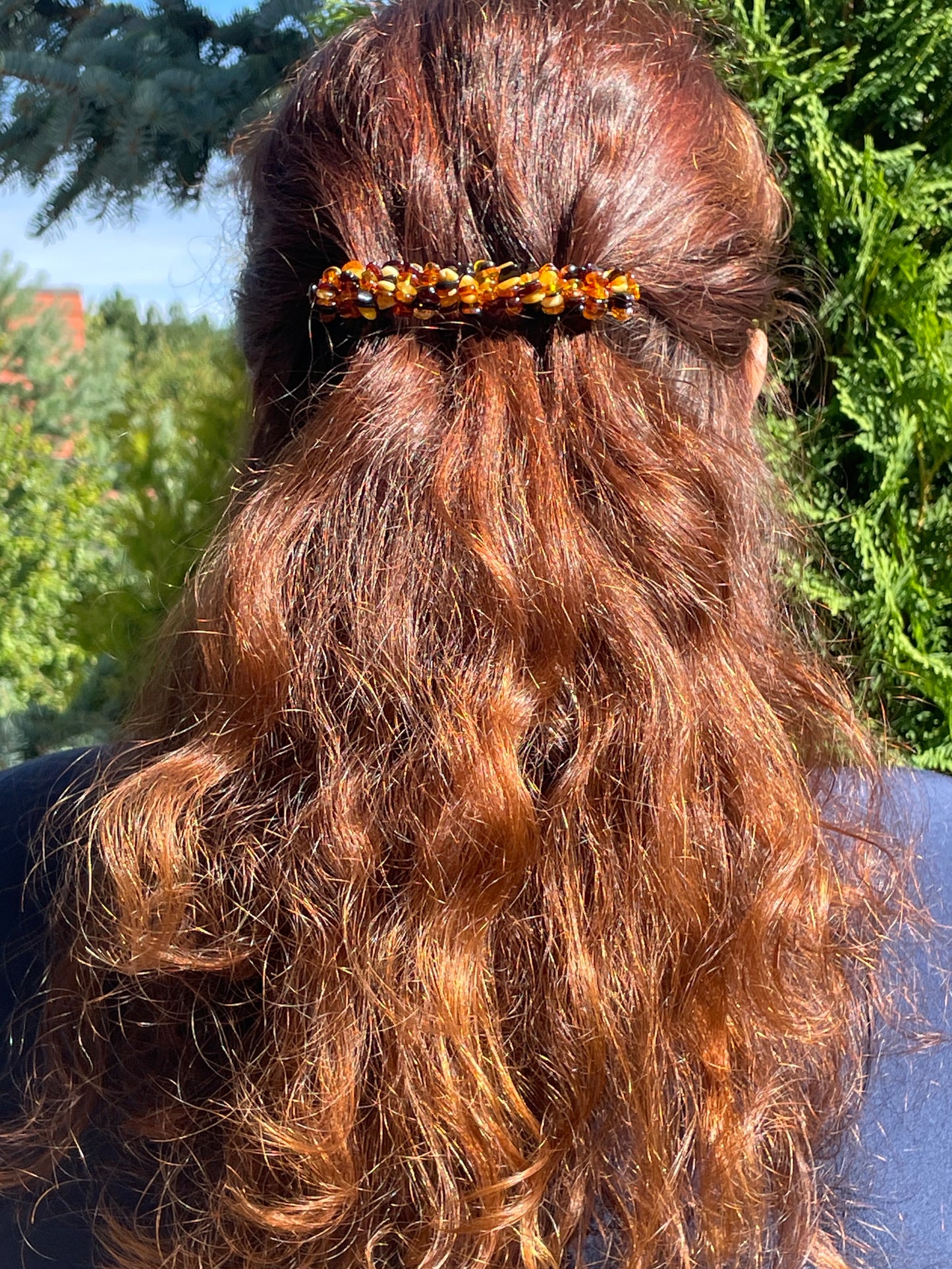 Haarspange mit Bernstein aus der Ostsee