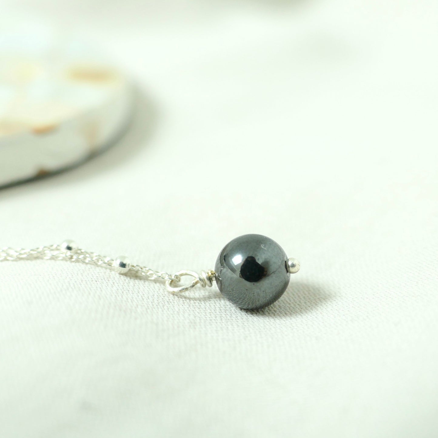 925 Silber Halskette mit Wechselanhänger | Naturstein Minimalistisch | Personalisierbar