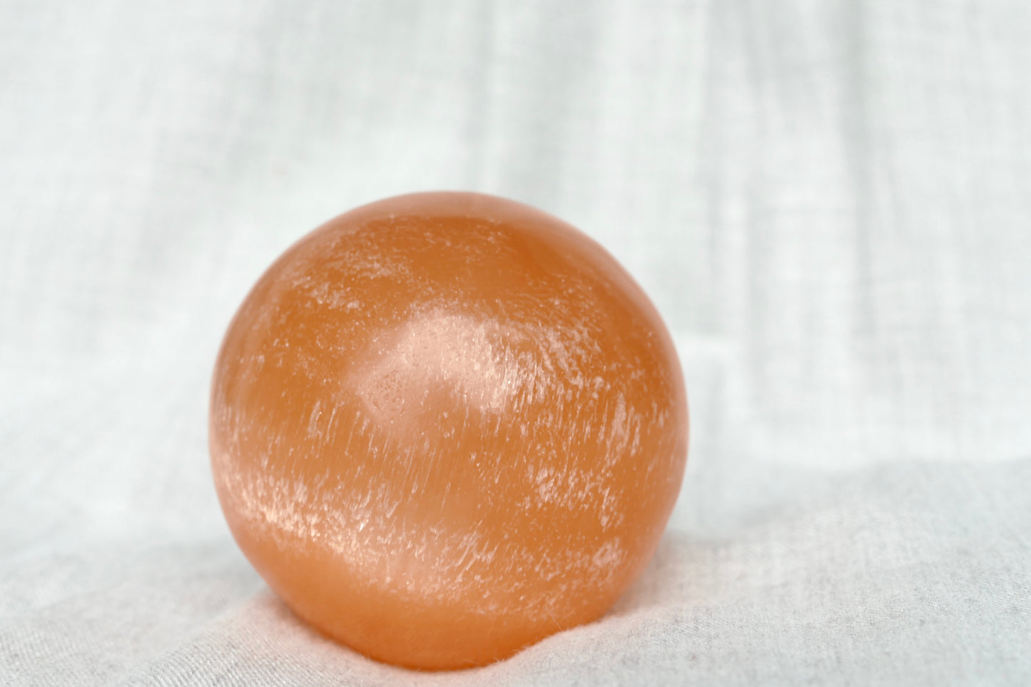 45-50mm Orange Selenit Kugel, Sphere