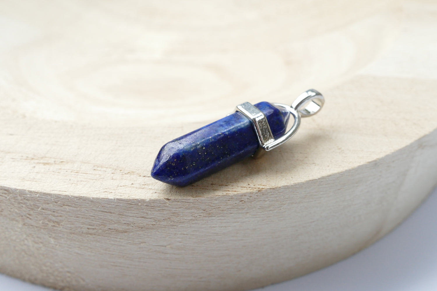 Rosenquarz, Amethyst, Tigerauge, grüner Quarz oder Lapislazuli Anhänger am Baumwollband